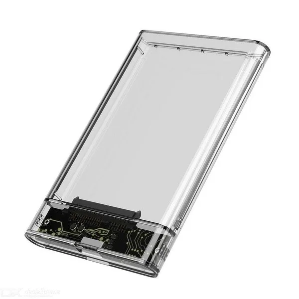 Case Externa F3 para HD SATA 2,5" USB 3.0 Type-C até 4TB Transparente CS-TY01