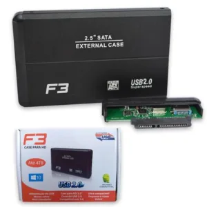 Case Externa F3 para HD SATA 2,5" USB 2.0 CS-U2