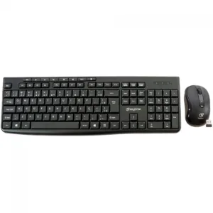 Combo Teclado e Mouse Keytime Smarthink Wireless 2.4G Full Size ABNT2 Preto KYT00014