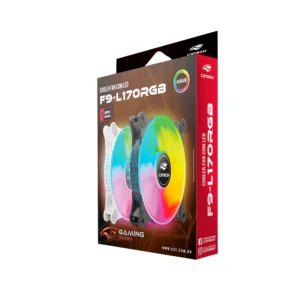 Cooler Fan C3Tech Gaming F9-L170WH ARGB 120mm Branco