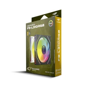 Cooler para Gabinete C3Tech Gaming F9-L310WHRGB RGB 120mm