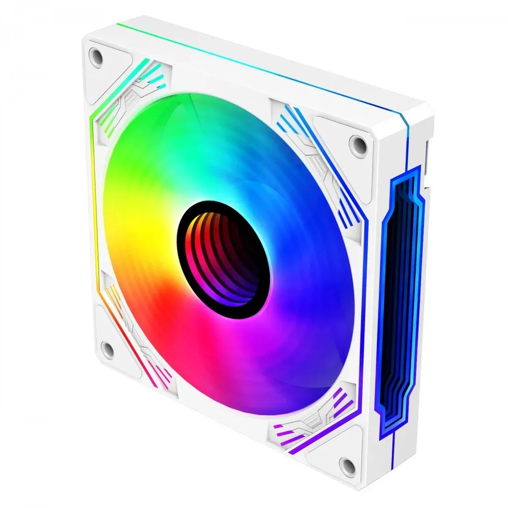 Cooler para Gabinete Hayom FC1309 RGB 120mm Branco FC131109