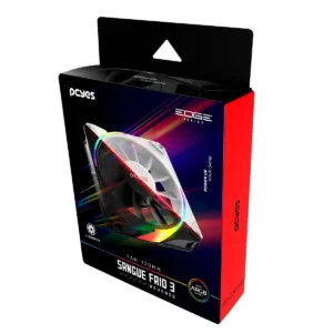 Cooler Fan Para Gabinete Sangue Frio 3 Argb Black Vulcan Reverse 120Mm Argbrvsf3Br - Pcyes