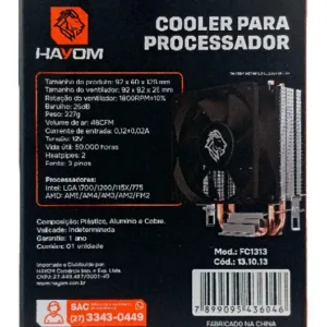 Cooler para CPU Hayom FC1313 Alta Performance