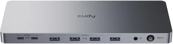 DOCK STATION DUAL 4K 10 GBPS USB-C MODELO CS700 - CUDY