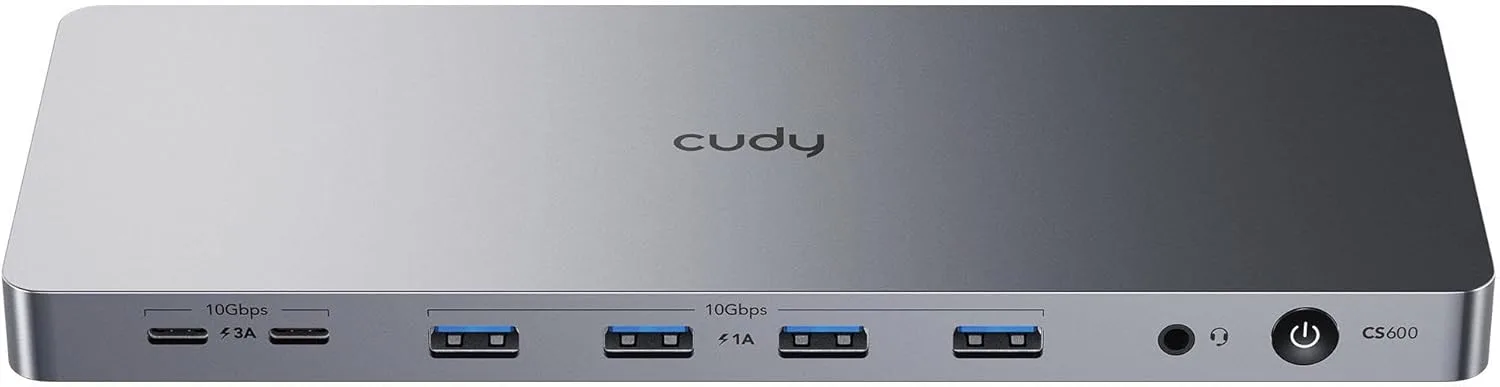 DOCK STATION DUAL 4K 10 GBPS USB-C MODELO CS700 - CUDY