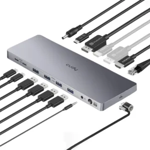 DOCK STATION DUAL 4K 10 GBPS USB-C MODELO CS700 - CUDY