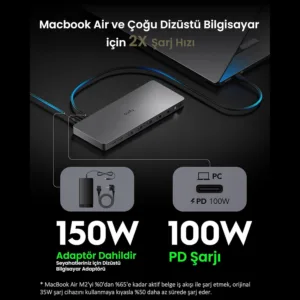 DOCK STATION DUAL 4K 10 GBPS USB-C MODELO CS700 - CUDY