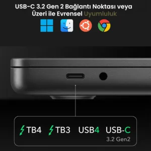 DOCK STATION DUAL 4K 10 GBPS USB-C MODELO CS700 - CUDY