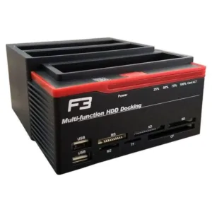 Dock Station F3 para 2 HDs SATA + 1 HD IDE 2.5" e 3.5" USB 3.0 JC-DOC893U3