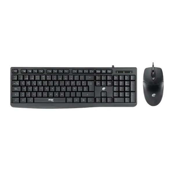Kit Teclado e Mouse Acer EAK040 ABNT2 Preto