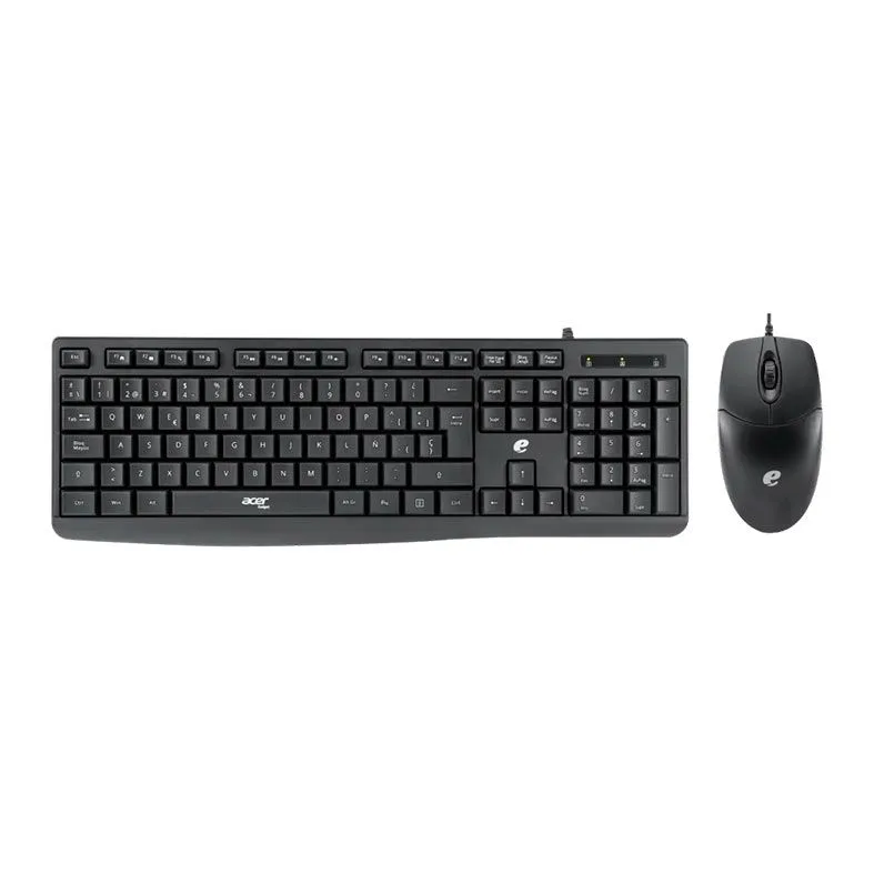 Kit Teclado e Mouse Acer EAK040 ABNT2 Preto