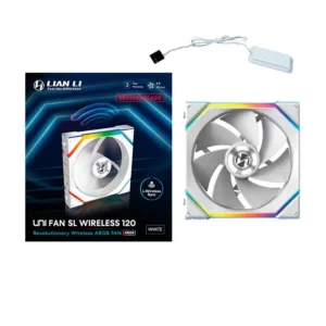 Fan Lian Li UNI FAN SL Wireless Reverse Blade ARGB 120mm Branco 12RSL1W1W
