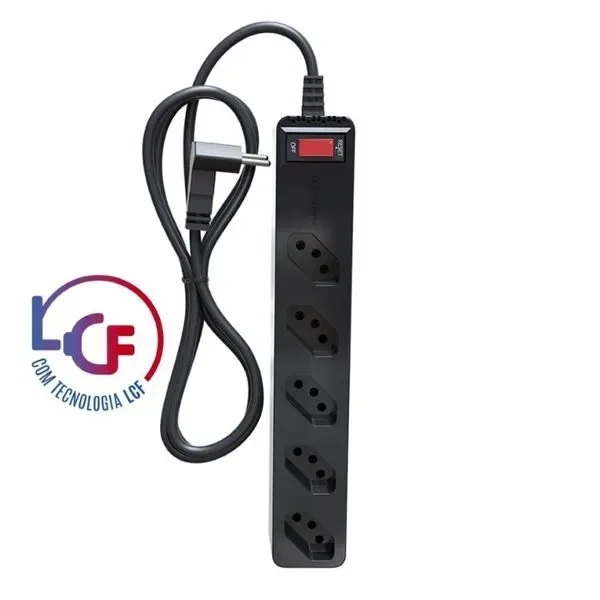 Filtro de Linha iClamper Energia 5 LCF com DPS 5 Tomadas 023459