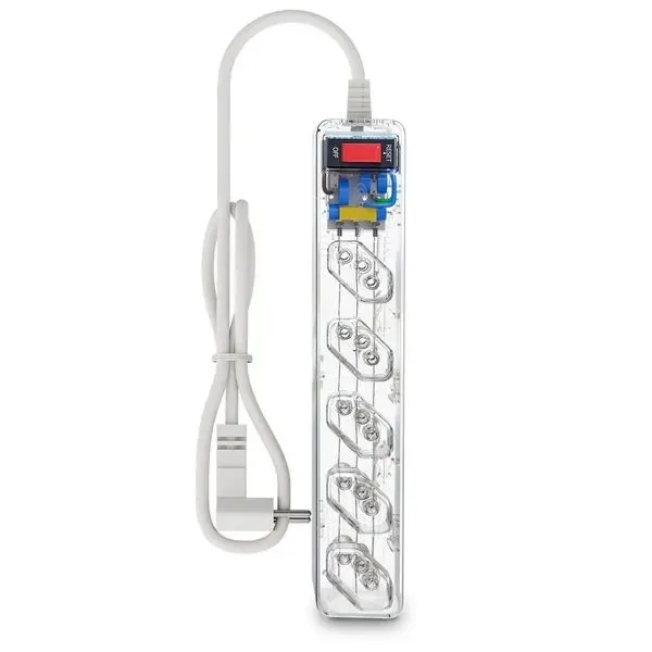 Filtro de Linha iClamper Energia 5 LCF com DPS 5 Tomadas Transparente 023460