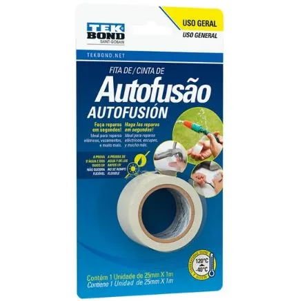 Fita de Autofusão 25mmx1m - TEKBOND