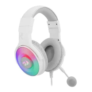 Fone de Ouvido Gamer Redragon com Microfone Pandora 2 H350W-RGB-1 RGB Branco