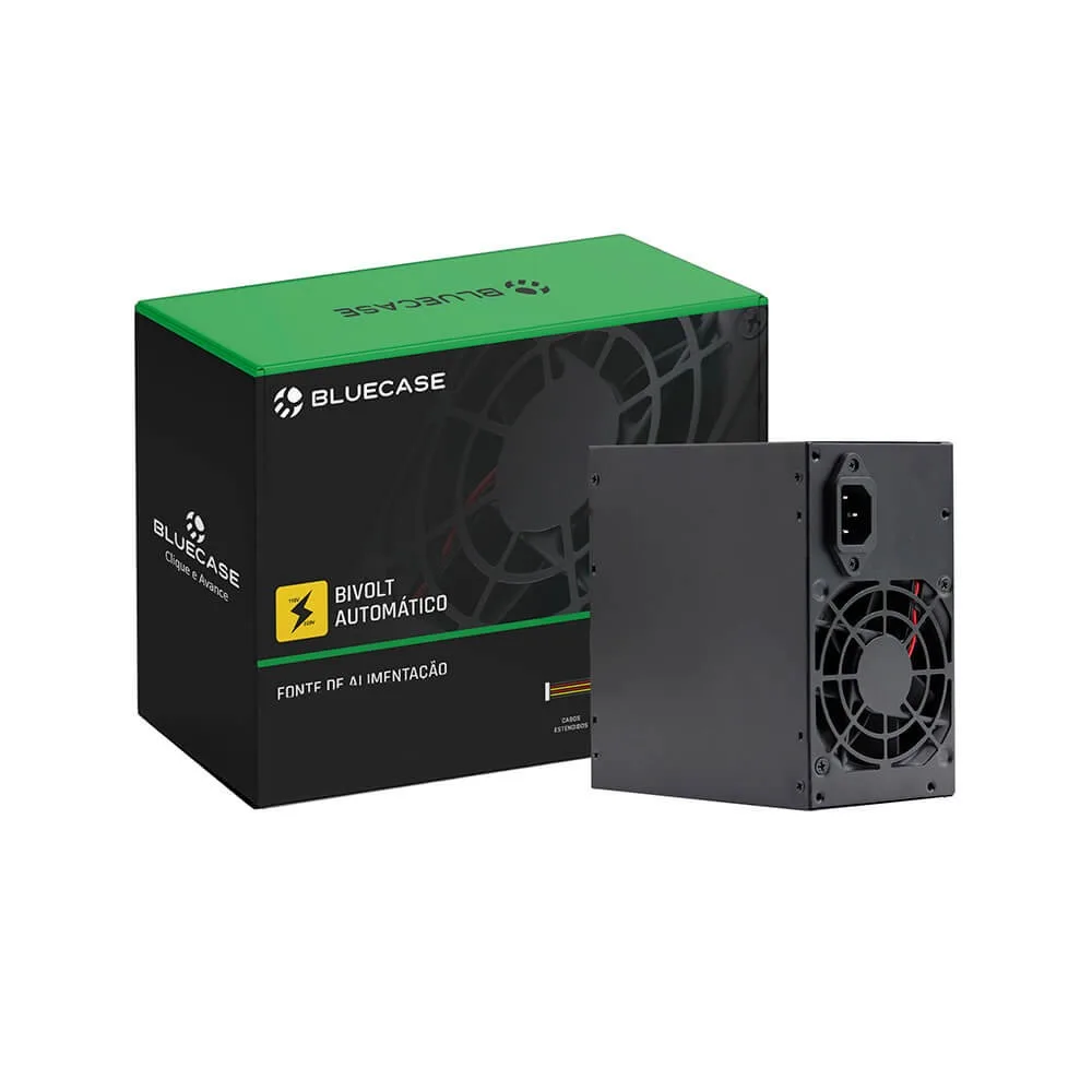 Fonte Bluecase Atx 350w Ps/2 Blu350-atps2 C/ Cabo S/caixa (BLU350-ATPS2)