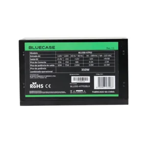 Fonte Bluecase Atx 350w Ps/2 Blu350-atps2 C/ Cabo S/caixa (BLU350-ATPS2)