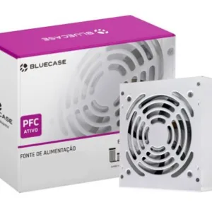 Fonte ATX Bluecase BLU500-PFCPS2W 500W PFC Ativo Bivolt Automático PS/2 Branca