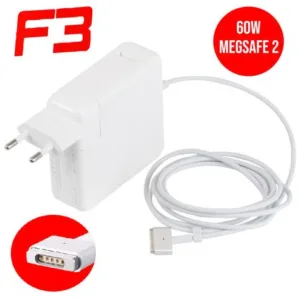 Fonte Carregador para MacBook Retina F3 APP-60R 60W 16,5V 3,65A MagSafe