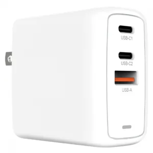 Fonte Carregador GaN 67W USB A + Type C Quick Charger Branco 51MZ0515AA000 - Creative