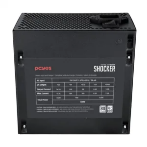 Fonte ATX PCYES Shocker PF500SHW 500W 80 Plus White PFC Ativo