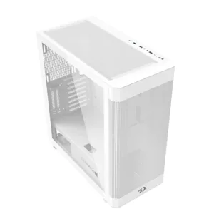 Gabinete Gamer Redragon Aeroglass Mid Tower com Lateral em Vidro Branco sem Fonte CA-602W