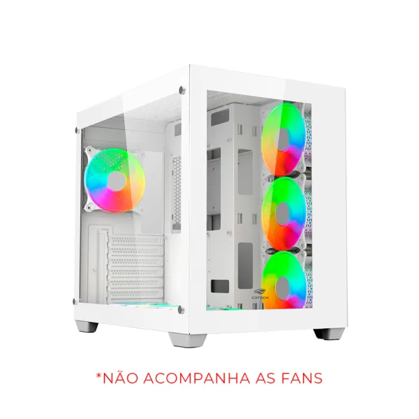 Gabinete C3Tech Aquarius MT-G910WH Sem Fonte Gaming