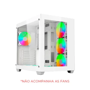 Gabinete C3Tech Aquarius MT-G910WH Sem Fonte Gaming