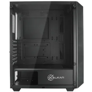 Gabinete Gamer Kalkan Alfern Mid Tower Vidro Temperado Preto KLK00034