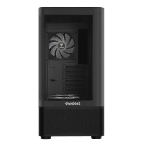 Gabinete Gamer Gamdias Atlas E2 CG Digital Mid Tower com Vidro Temperado e 3 Fans Preto Atlas E2 CG