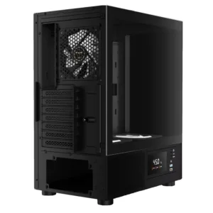 Gabinete Gamer Gamdias Atlas E2 CG Digital Mid Tower com Vidro Temperado e 3 Fans Preto Atlas E2 CG