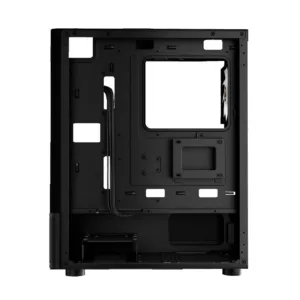 Gabinete Gamer Gamdias Atlas E2 CG Digital Mid Tower com Vidro Temperado e 3 Fans Preto Atlas E2 CG