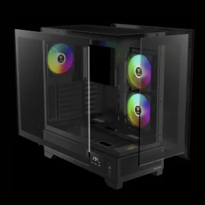 Gabinete Gamer Gamdias Atlas M1 Mid Tower ATX Vidro Temperado Preto com 3 Fans ARGB Sem Fonte