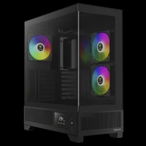 Gabinete Gamer Gamdias Atlas M1 Mid Tower ATX Vidro Temperado Preto com 3 Fans ARGB Sem Fonte