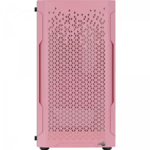 Gabinete Gamer Aerocool ATX Trinity Mini V1 Lateral em Vidro Temperado Rosa