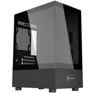 Gabinete Gamer Kalkan Avalon Mid Tower Vidro Temperado mATX Sem Fonte Sem Fans Preto KLK00036