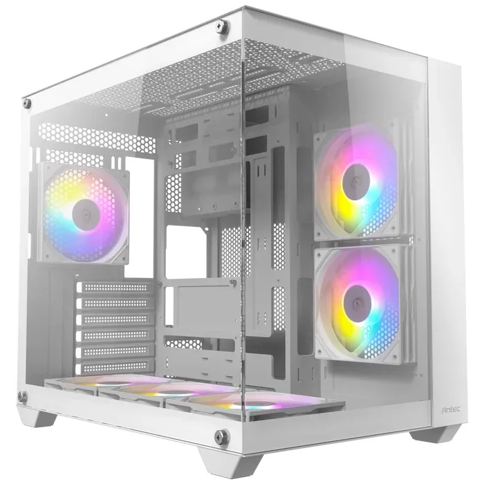 Gabinete Gamer Antec CX800 RGB Elite_B Branco com Lateral em Vidro Temperado e 6 Fans RGB ATX/Micro-ATX/ITX 0-761345-10059-5-0115069-01