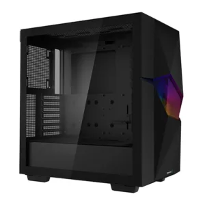 Gabinete DeepCool Gamer Cyclops Mid-Tower Lateral de Vidro Com 1 Fan Preto R-BKAAE1-C-1