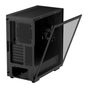 Gabinete DeepCool Gamer Cyclops Mid-Tower Lateral de Vidro Com 1 Fan Preto R-BKAAE1-C-1