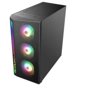 Gabinete Gamer Dex 4 Coolers Fans RGB Lateral Vidro Preto DEX - Liketec