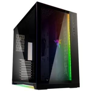Gabinete Gamer Lian Li O11 Dynamic Razer Edition com LED Lateral e Frontal em Vidro PC-O11