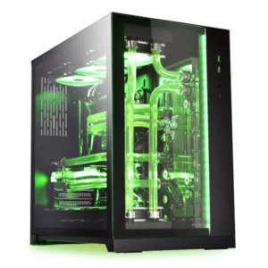 Gabinete Gamer Lian Li O11 Dynamic Razer Edition com LED Lateral e Frontal em Vidro PC-O11
