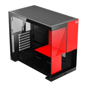 Gabinete Gamer Eternal Mid-Tower Lateral de Vidro Preto e Vermelho CA-612BR - Redragon