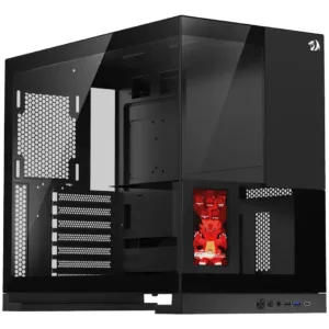 Gabinete Gamer Redragon Eternal Pro Preto Mid Tower ATX Lateral/Frente em Vidro Temperado Tela LCD de 4.3 CA-613B