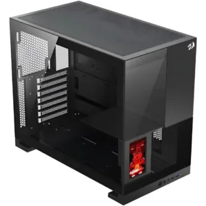 Gabinete Gamer Redragon Eternal Pro Preto Mid Tower ATX Lateral/Frente em Vidro Temperado Tela LCD de 4.3 CA-613B