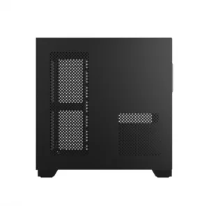 Gabinete Gamer PCYES Forcefield Black Vulcan com Frontal e Lateral em Vidro GFFBVP