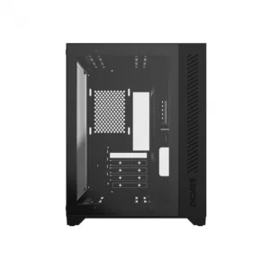 Gabinete Gamer PCYES Forcefield Black Vulcan com Frontal e Lateral em Vidro GFFBVP