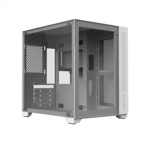 Gabinete Gamer PCYES Forcefield White Ghost Branco com Frontal e Lateral em Vidro GFFWGP